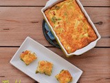 Clafoutis di feta e zucchine alla menta