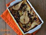 Clafoutis pere e cioccolato