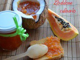 Composta di papaya, cocco e un pizzico di zenzero