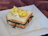 Croque madame agli spinaci