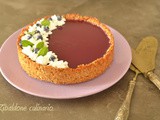 Crostata fredda ai mirtilli e limone