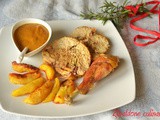 Faraona disossata farcita con castagne, salsiccia e mele