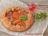 Galette di pesche all'erba cedrina