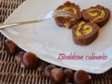 Girelle di castagne farcite con zabaione al rum