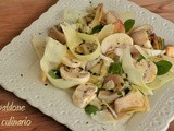 Insalata di carciofi e funghi marinati