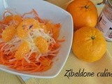 Insalata di carote e daikon al mandarino