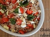 Insalata di farro bianca, rossa e verde