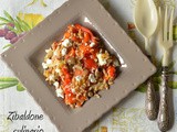 Insalata di farro con peperoni arrosto e olive