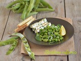 Insalata di fave e feta marinata