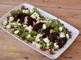 Insalata di rape rosse, lenticchie, rucola e feta