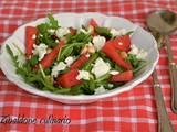 Insalata di rucola, anguria e feta