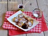 Kaiserschmarren, frittata dolce con mirtilli