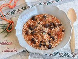 Minestra d’orzo con funghi pioppini e timo