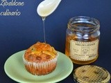 Muffins di mais con guanciale, piselli e  cuore di formaggio erborinato