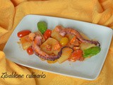 Paccheri con polpo cotto a bassa temperatura e pomodorini