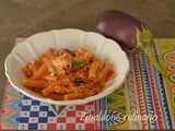 Pasta alla norma con stracciatella
