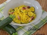 Pasta con zucchine e zafferano