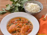 Pollo al curry con ceci e cocco