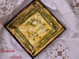 Quiche di asparagi arrostiti e formaggio di capra