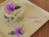 Risotto con asparagi e malva