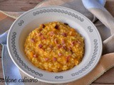 Risotto con zucca e speck