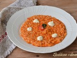 Risotto di pomodori al forno e fonduta di caciocavallo