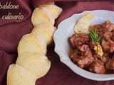 Spezzatino di vitello alla brianzola con topinambur e baguette