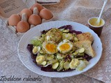 Uova dukkah servite in insalata