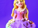 Rapunzel cake topper