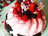 Torta di frutti rossi senza cottura – No-bake berry cake