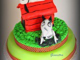 Torta Snoopy e Sparky (frankenweenie)