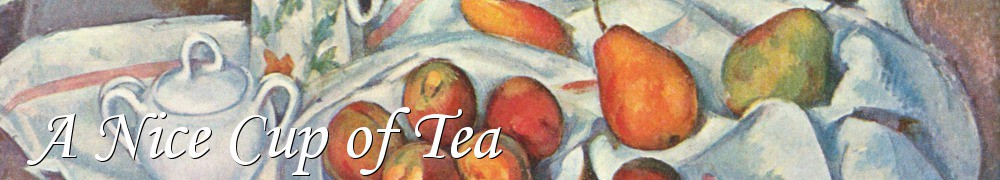 Very Good Recipes - A Nice Cup of Tea