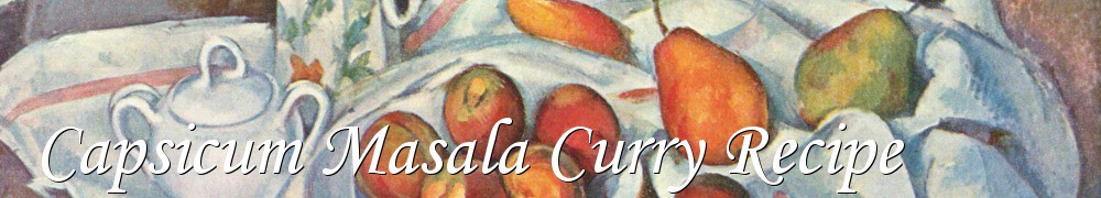 Very Good Recipes - Capsicum Masala Curry Recipe