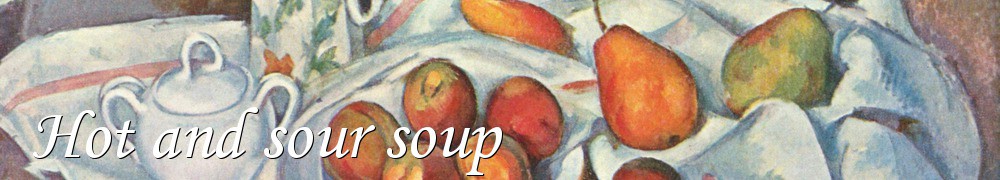 Very Good Recipes - Hot and sour soup