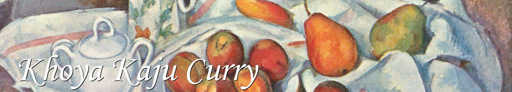 Very Good Recipes - Khoya Kaju Curry