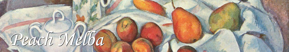 Very Good Recipes - Peach Melba